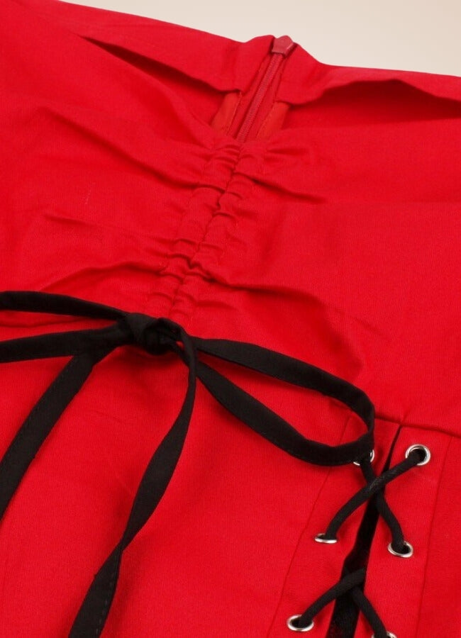 Red Gothic Style Dress UK