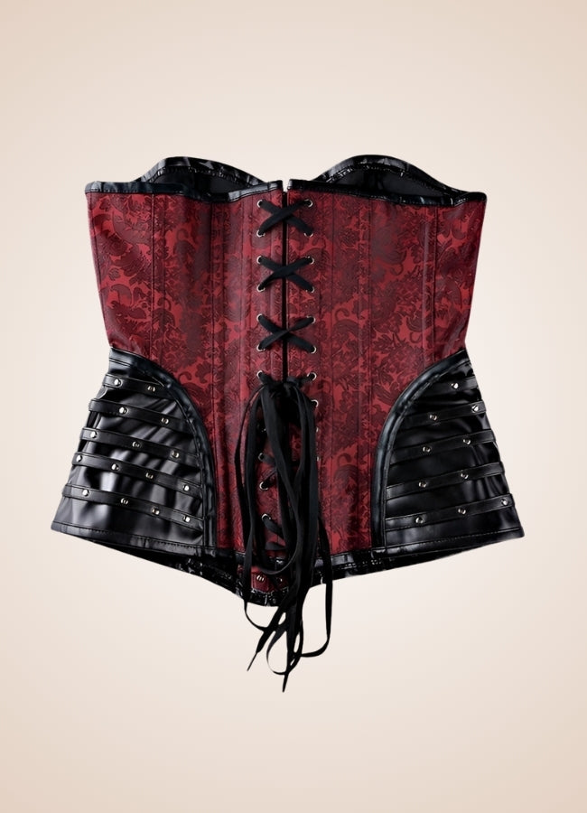 Red Steampunk Corset UK