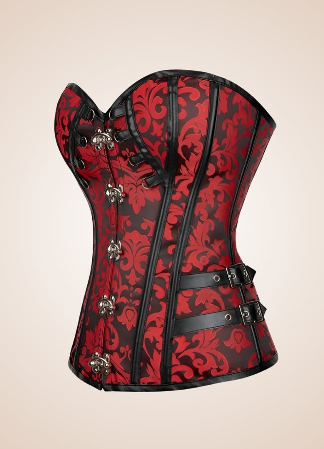 Red Steampunk Gothic Corset UK