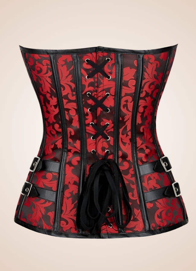 Red Steampunk Gothic Corset UK
