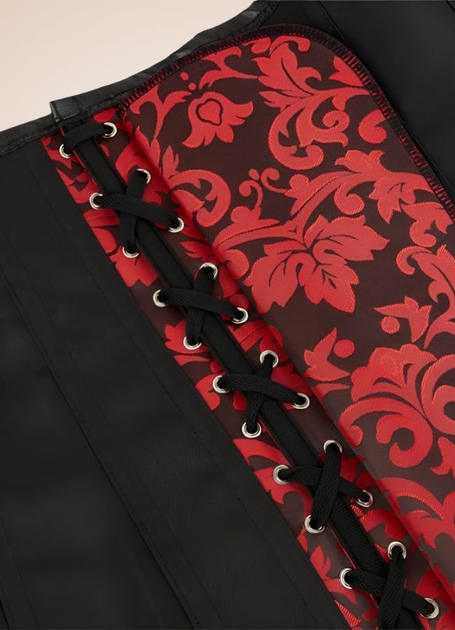 Red Steampunk Gothic Corset UK