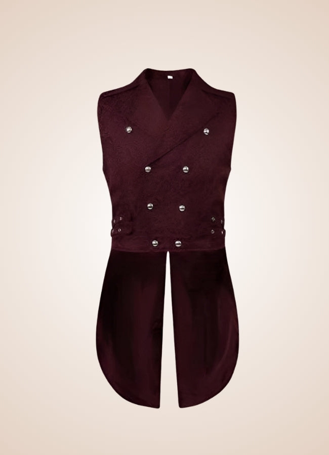 Red Steampunk Gothic Vest UK