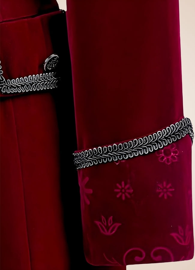 Red Steampunk Trench Coat UK