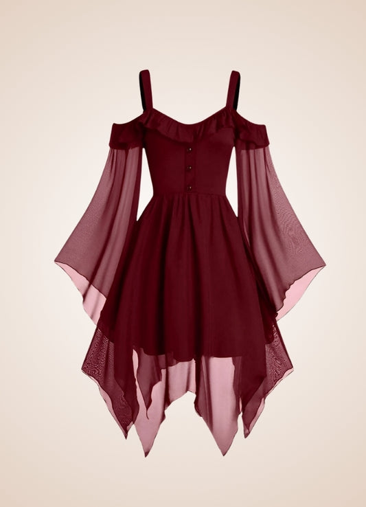 Red Victorian Steampunk Dress UK