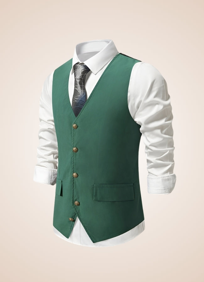 Retro Green Suit Vest UK