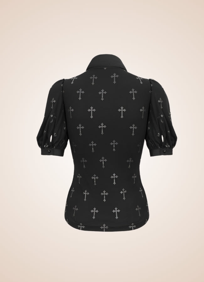 Ruffled Gothic Steampunk Shirt UK