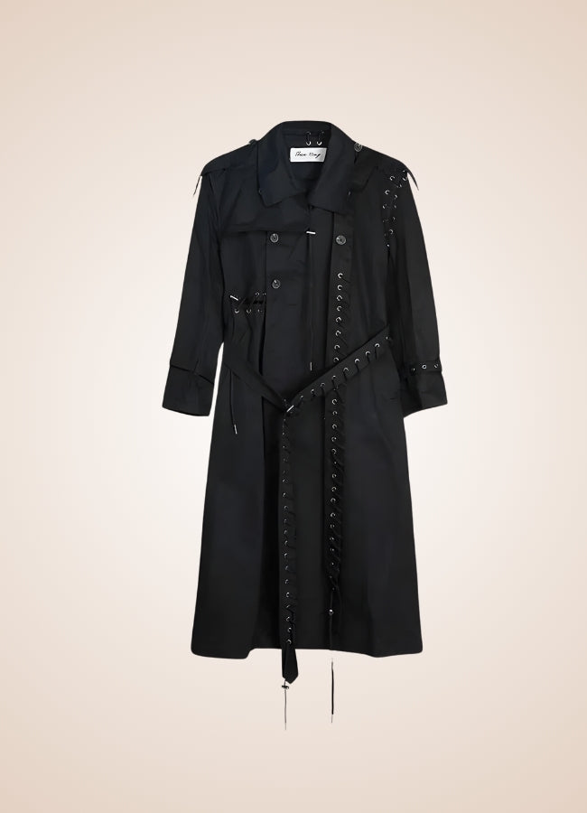 Sewed Steampunk Trench Coat UK