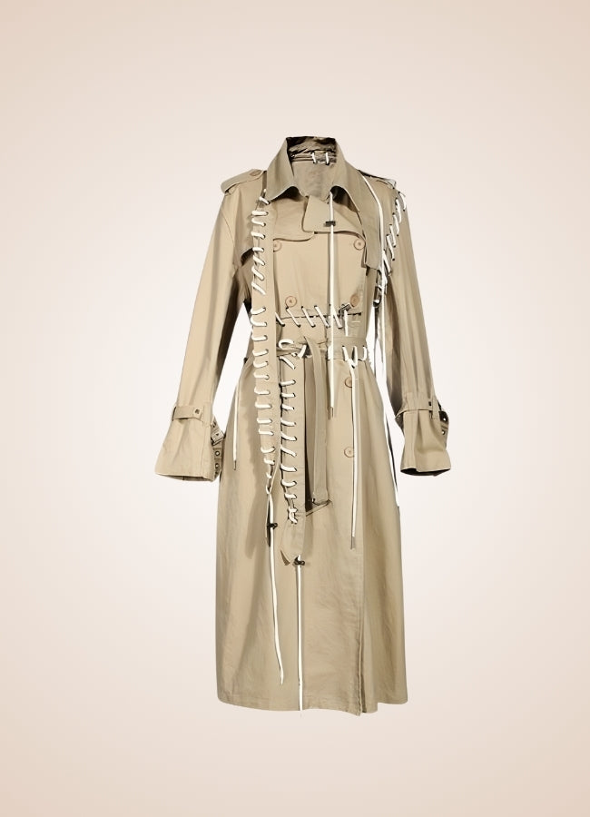 Sewed Steampunk Trench Coat UK