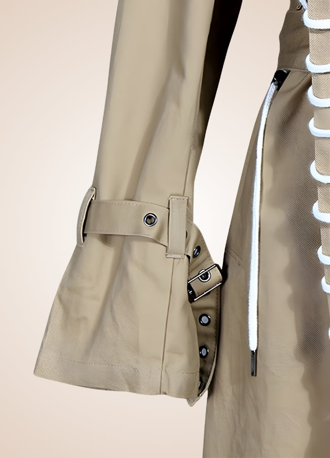 Sewed Steampunk Trench Coat UK