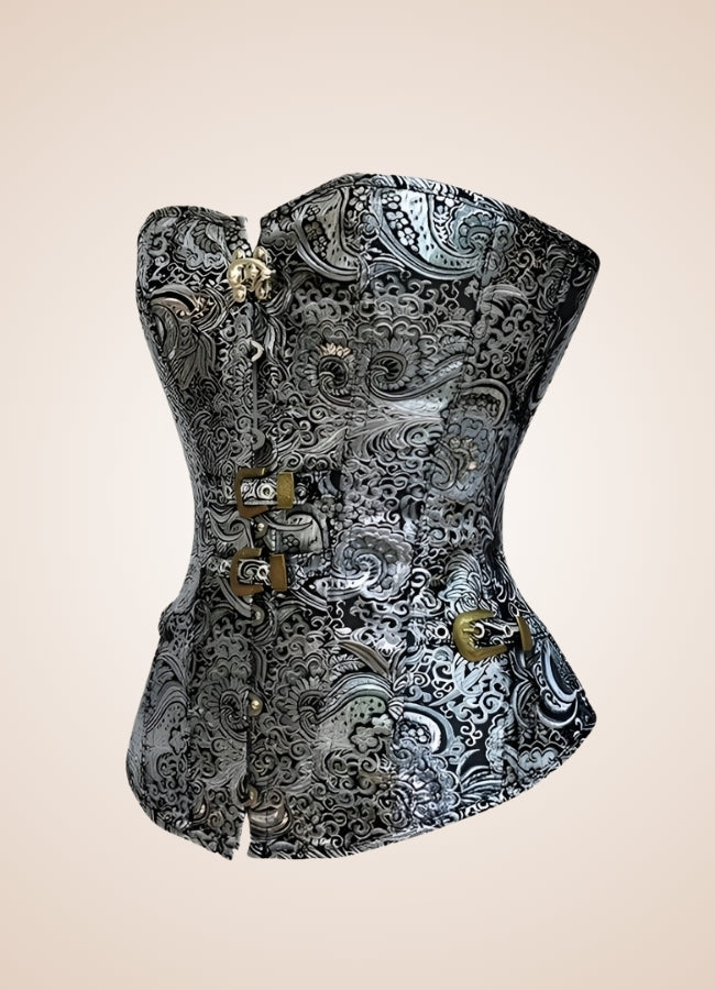 Silver Steampunk Corset UK
