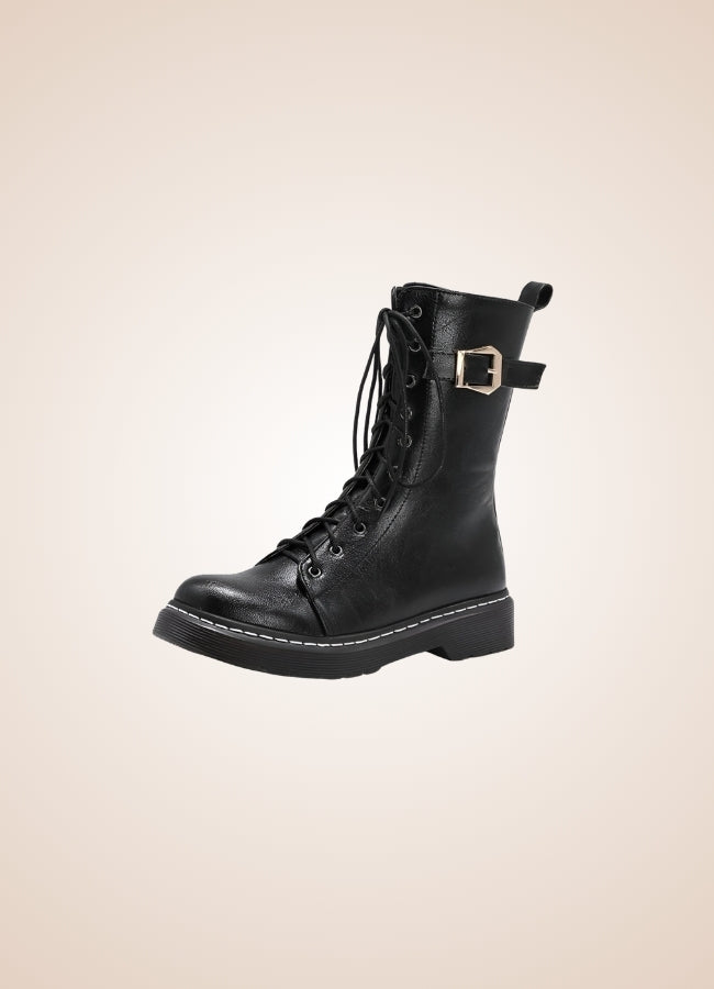 Single Buckle Steampunk Boots UK