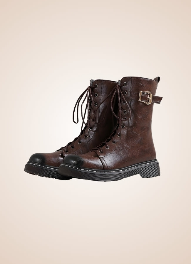 Single Buckle Steampunk Boots UK