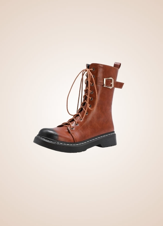 Single Buckle Steampunk Boots UK