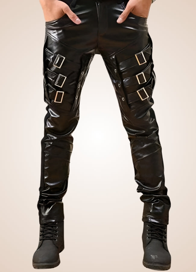 Skinny Gothic Leather Pants UK