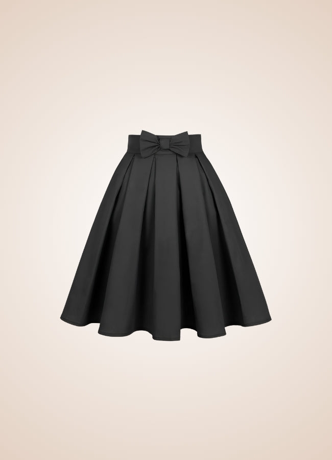 Solid Color Ribbon Mini Skirt UK