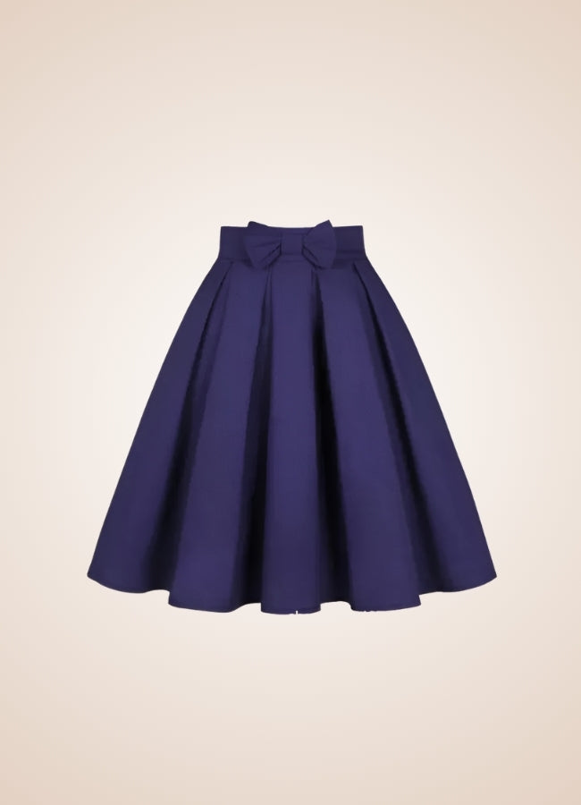 Solid Color Ribbon Mini Skirt UK
