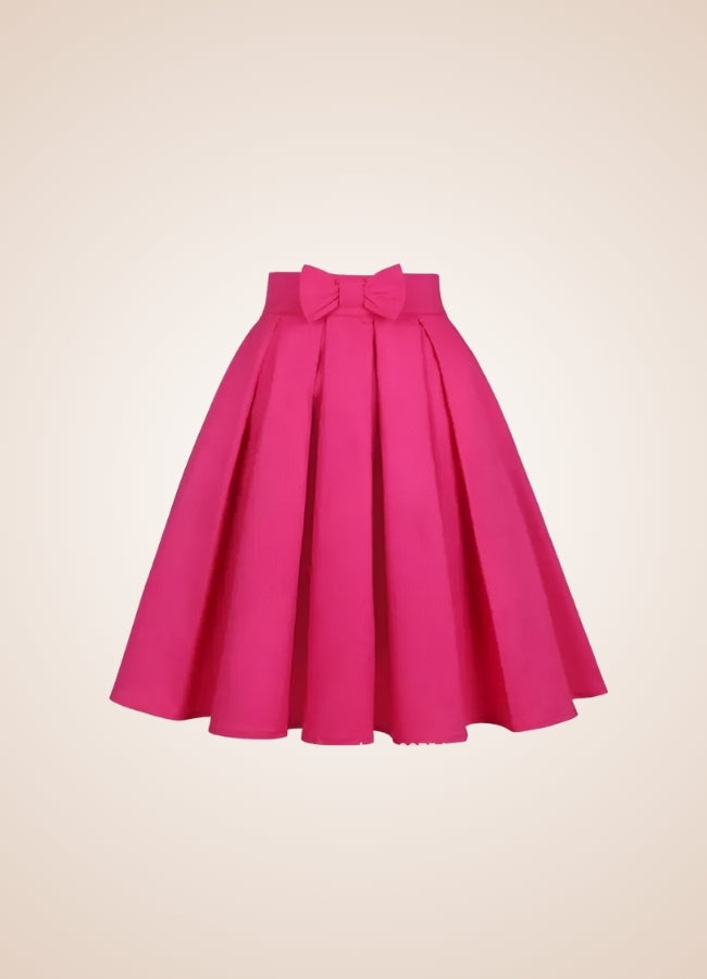 Solid Color Ribbon Mini Skirt UK