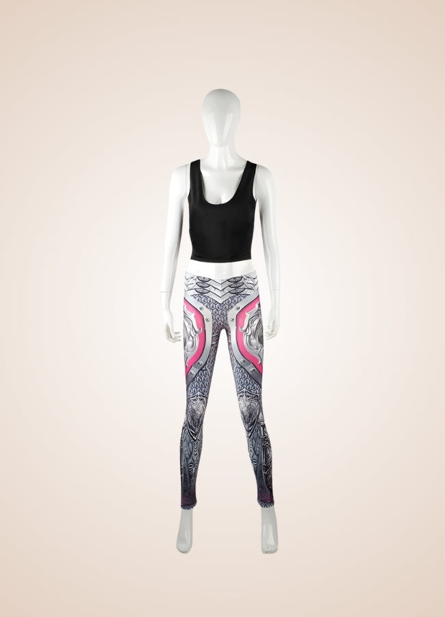 Steampunk Armor Print Legging UK