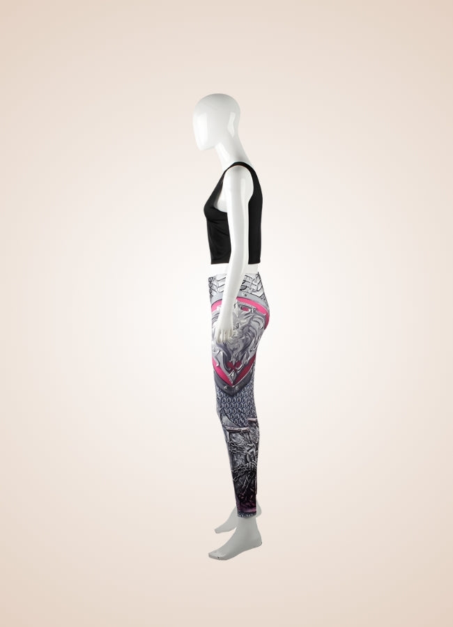 Steampunk Armor Print Legging UK