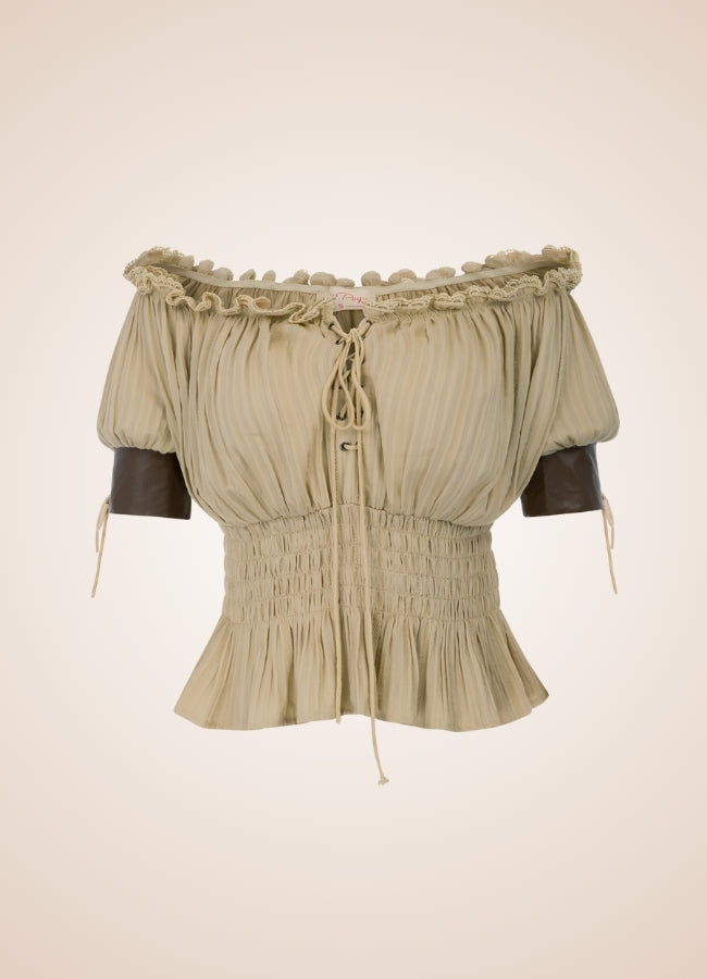Steampunk Bare Shoulders Shirt UK