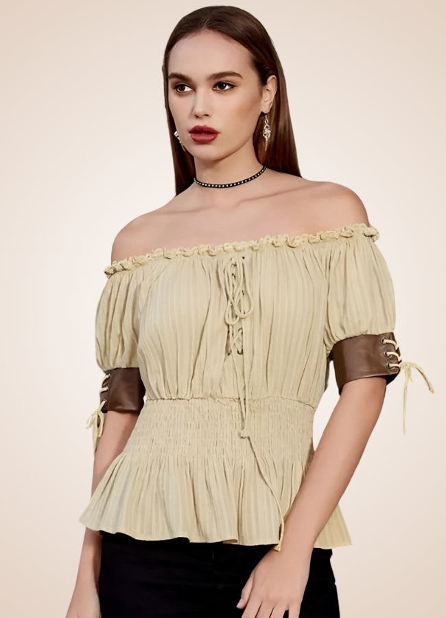Steampunk Bare Shoulders Shirt UK