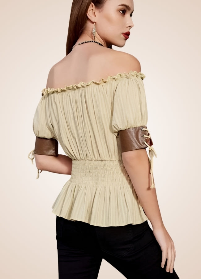 Steampunk Bare Shoulders Shirt UK