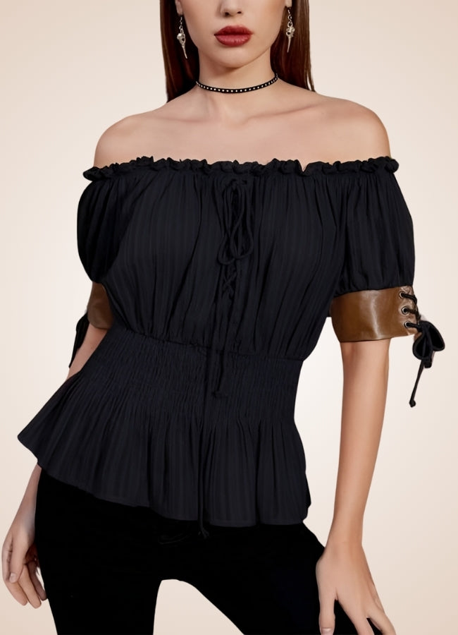Steampunk Bare Shoulders Shirt UK