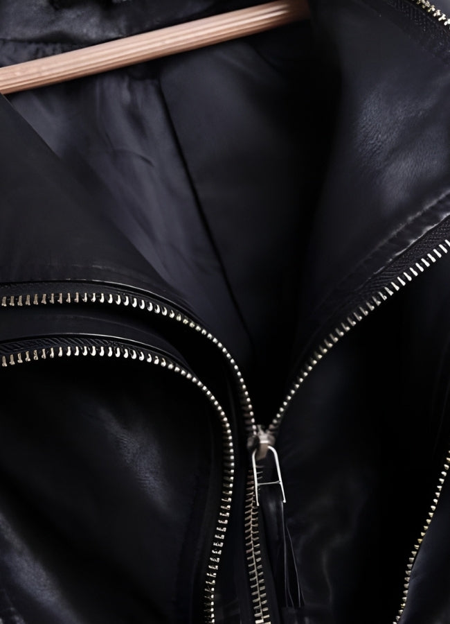 Steampunk Biker Leather Jacket UK