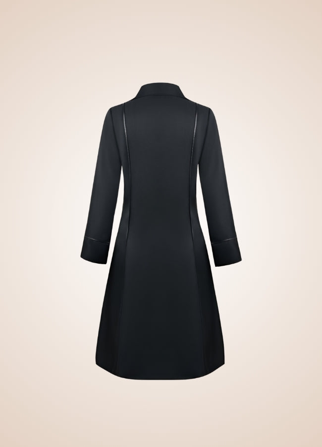 Steampunk Black Goth Women's Coat UK