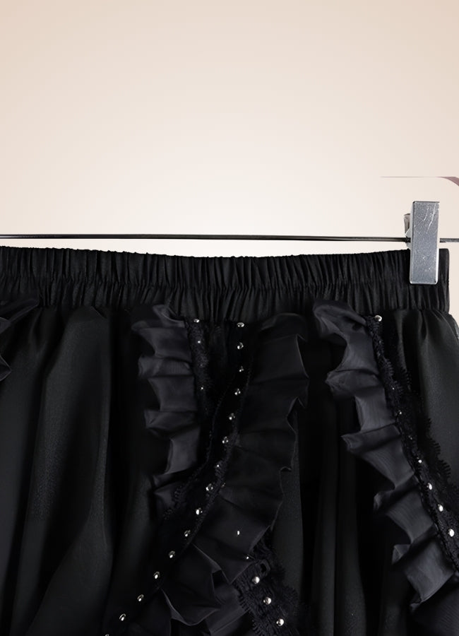 Steampunk Black Spring Skirt UK