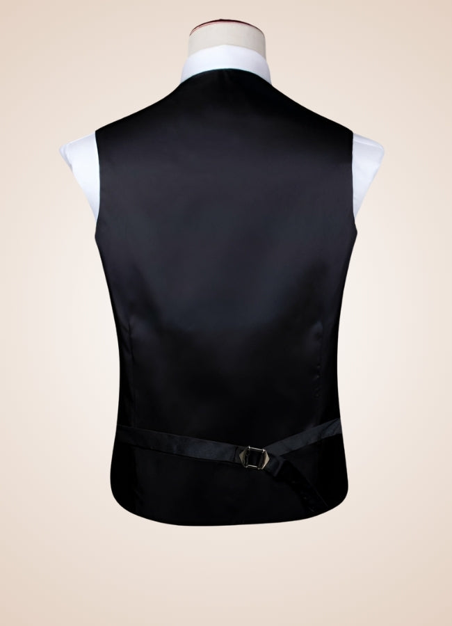 Steampunk Black Suit Vest UK