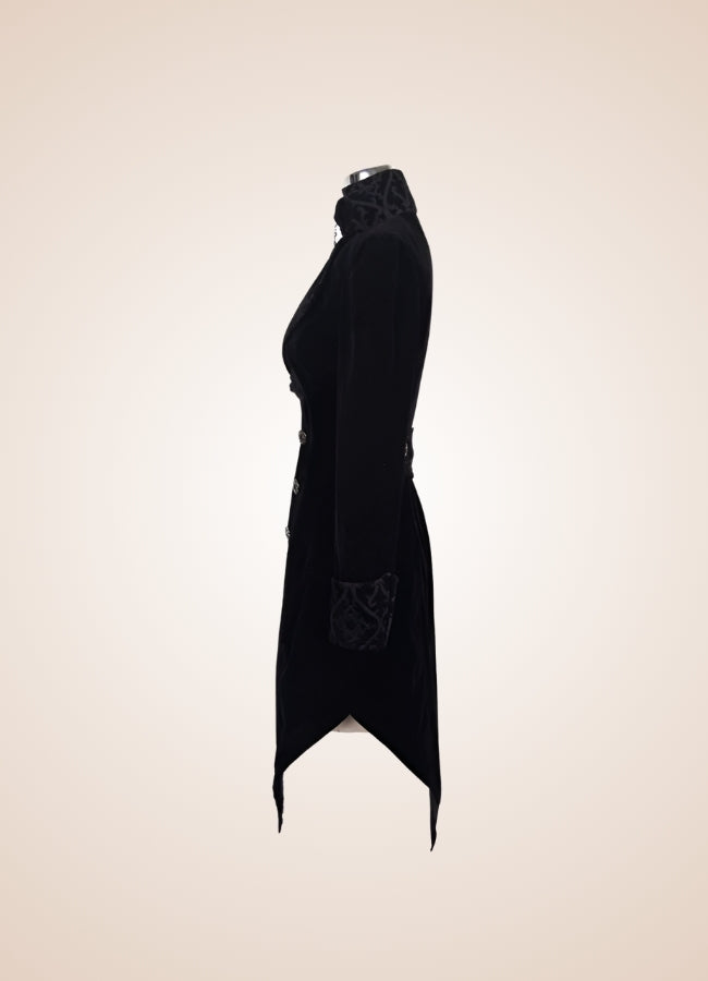 Steampunk Black Trench Coat UK