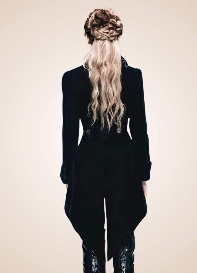Steampunk Black Trench Coat UK
