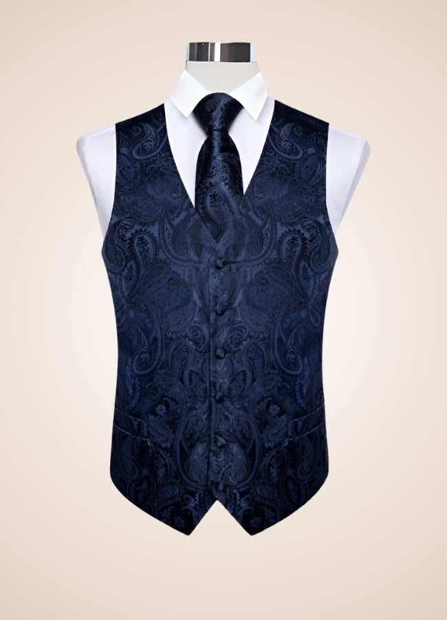 Steampunk Blue Suit Vest UK