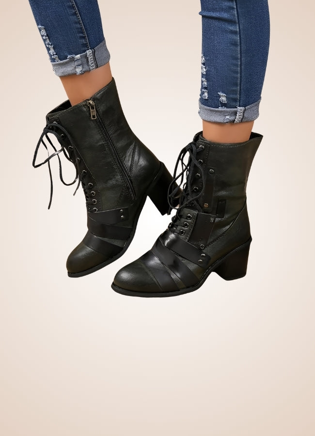 Steampunk British Lace Up Boots UK