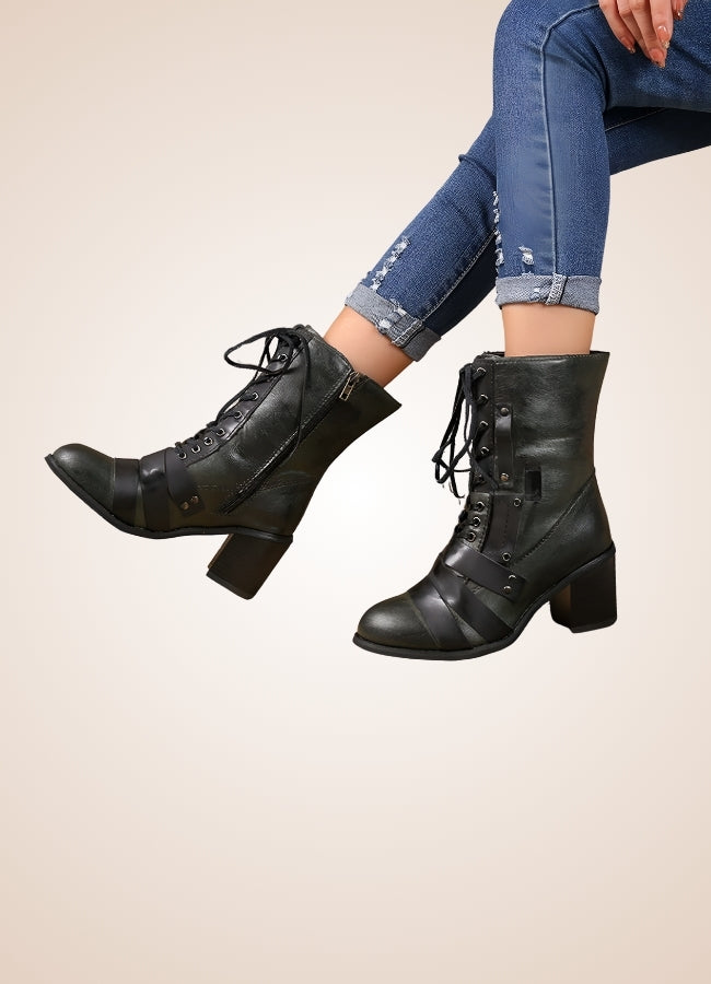 Steampunk British Lace Up Boots UK