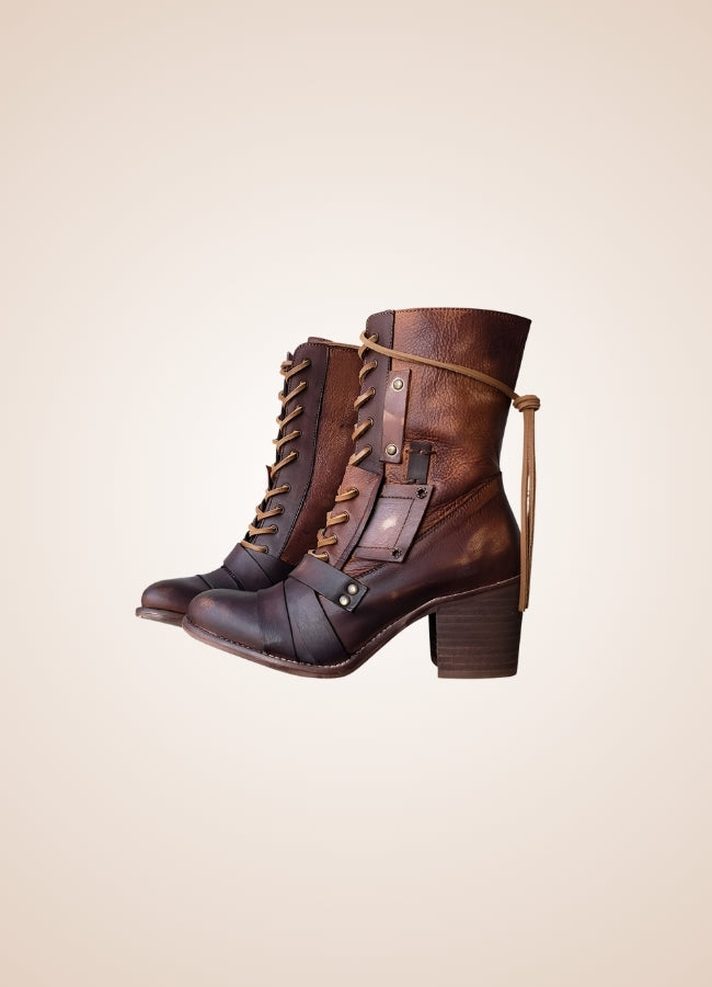 Steampunk British Lace Up Boots UK