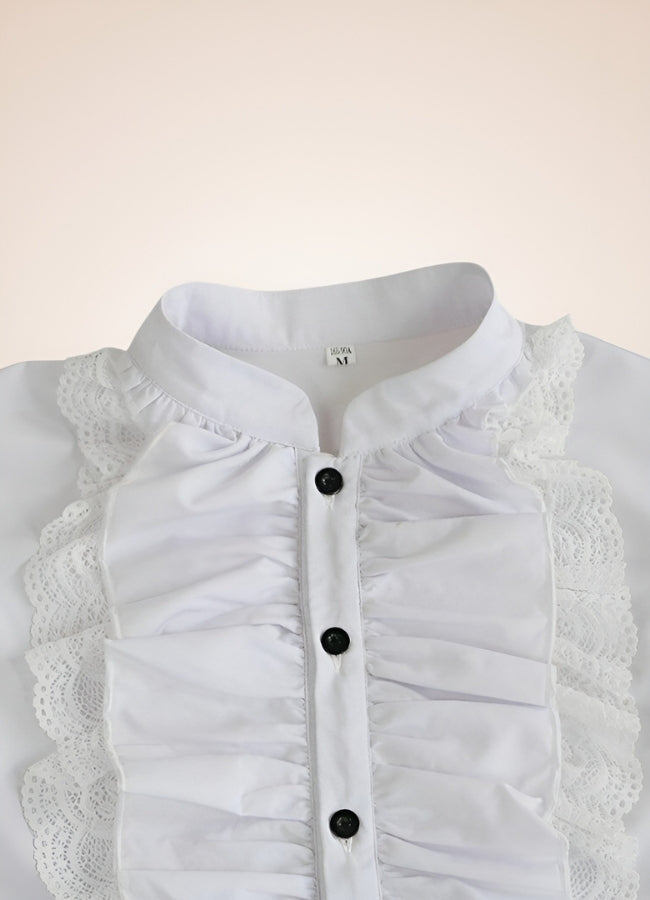 Steampunk British Style Ruffle Shirt UK