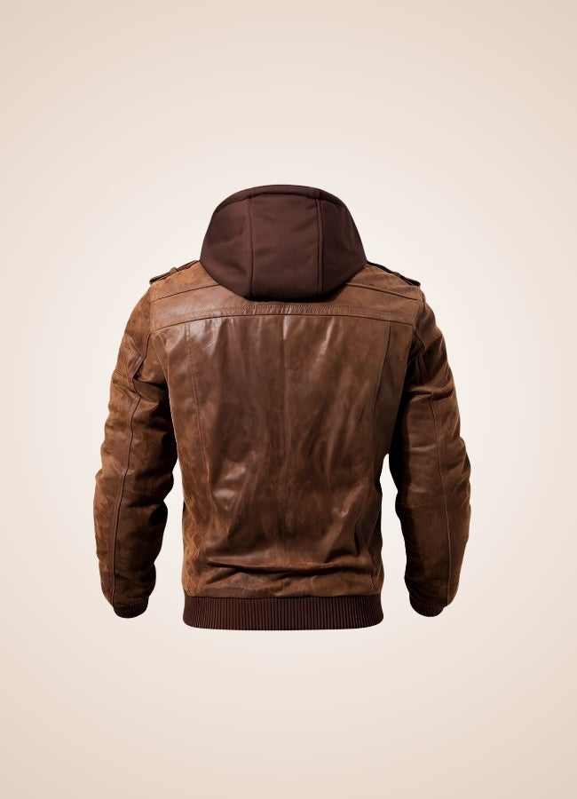 Steampunk Brown Leather Jacket UK