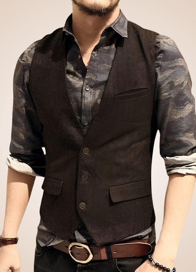Steampunk Brown Suit Vest UK