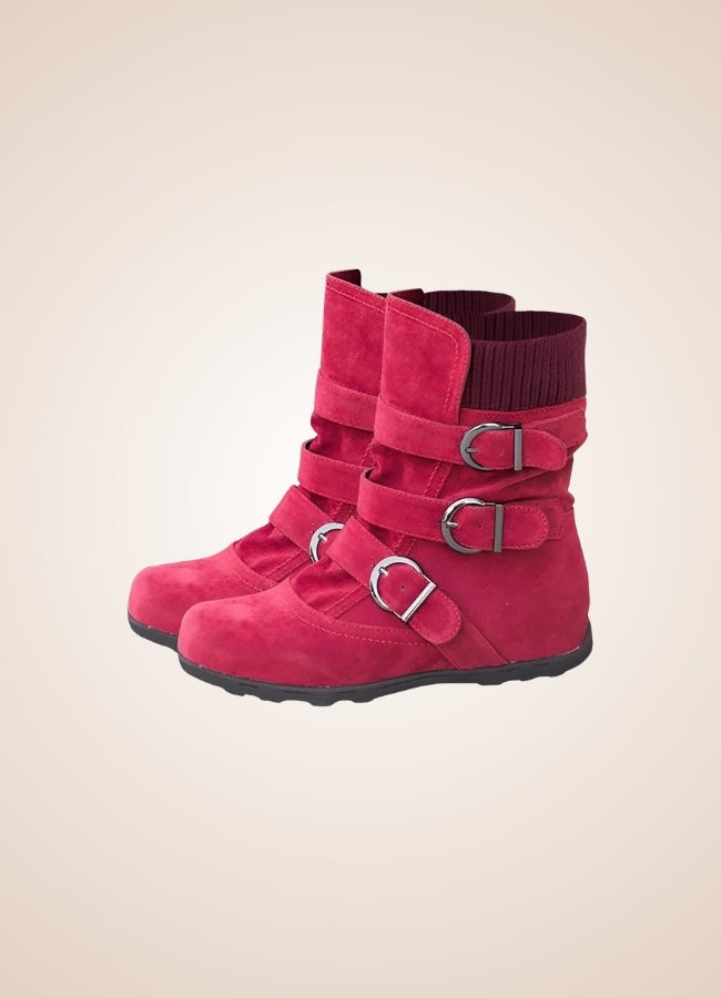 Steampunk Buckle Ankle Boots UK