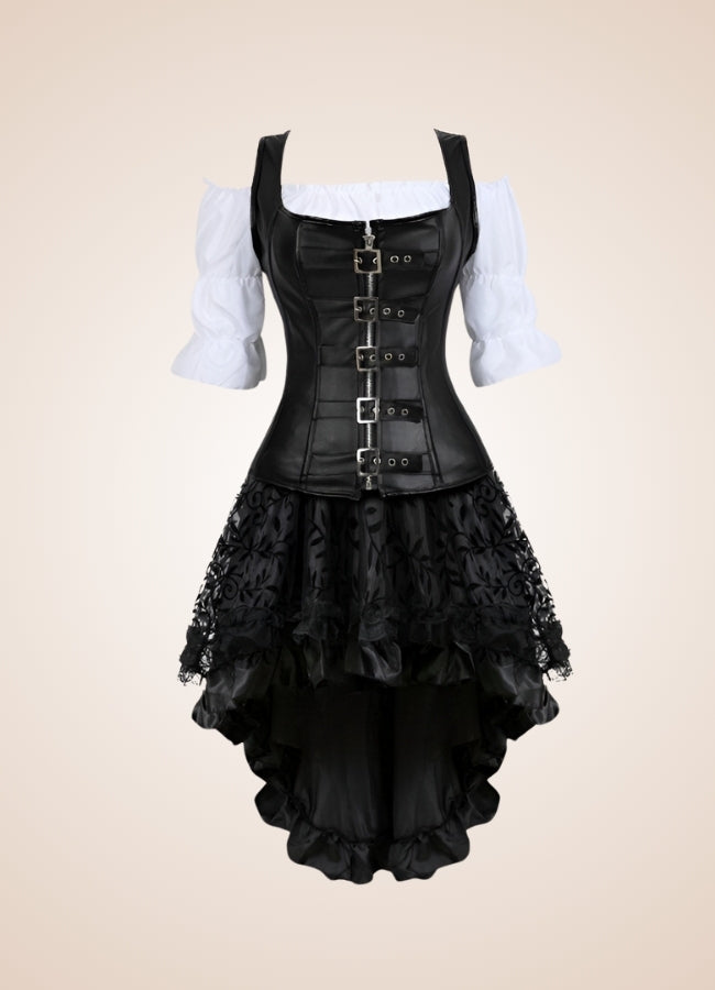 Steampunk Buckle Corset Dress UK