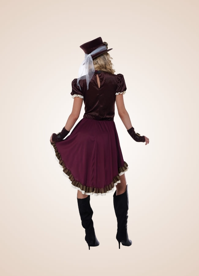 Steampunk Classic Brown Dress UK