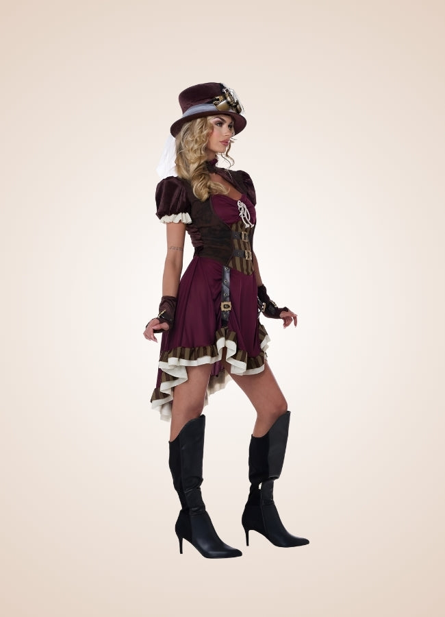 Steampunk Classic Brown Dress UK