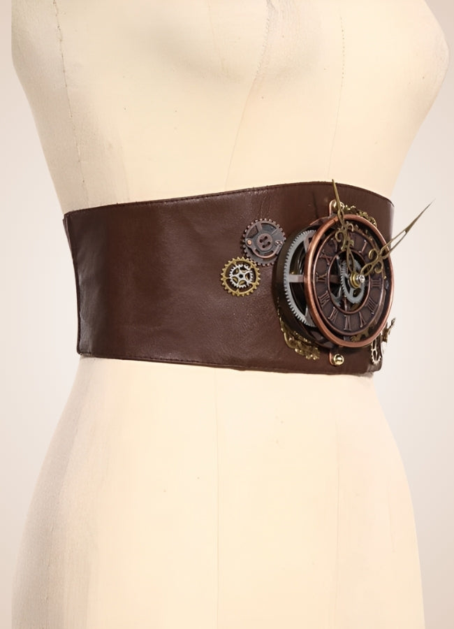 Steampunk Clock Corset Belt UK