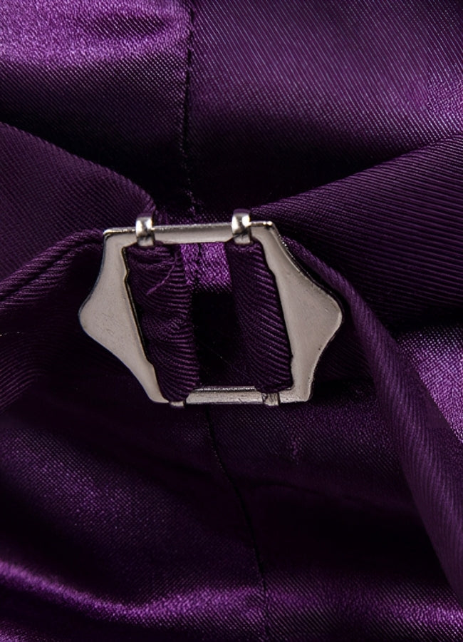 Steampunk Dark Purple Suit Vest UK
