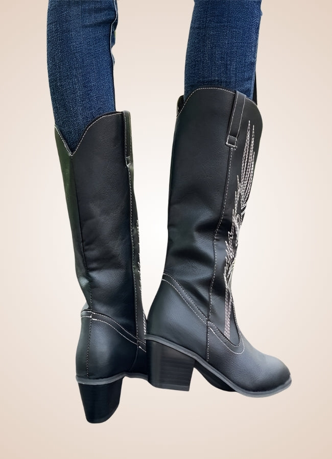 Steampunk Embroidery Cowboy Boots UK
