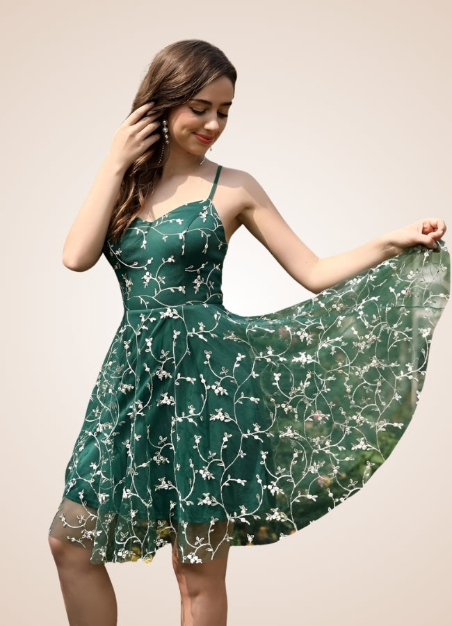 Steampunk Embroidery Lace Dress UK