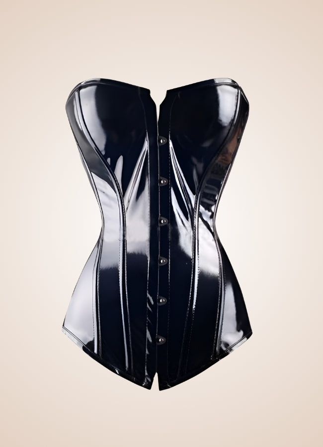 Steampunk Faux Leather Corset Lingerie UK
