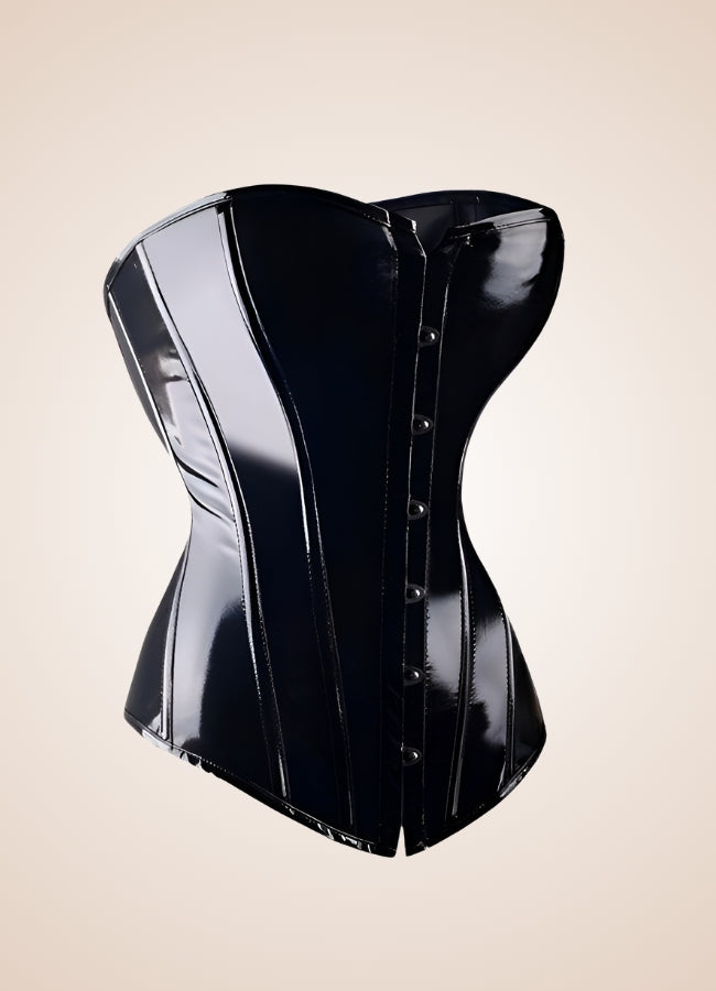Steampunk Faux Leather Corset Lingerie UK